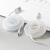 1pc Portable Charger Cord Holder Round Storage Cable Winder Retractable Cable Management Flexible USB Wire Cord Reel