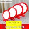 Vintage-Style Large Round HD Plastic Mirror - Tabletop or Wall-Mounted Dressing Mirror