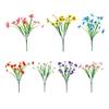 Artificial Flower Decorative Bright Colors Exquisite Shapes Never Fade Lifelike No Maintenance No Watering Natural Fake Flower