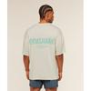Gymshark Washed T shirT sofT whiTe Pop Turquoise condiTioning Club