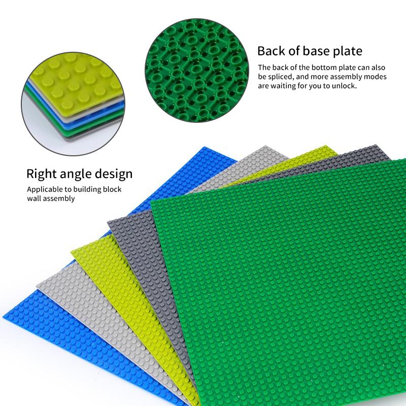 Non-Toxic Single Double Sided 32X32 16X16 16X32 Dots Classic Base Plates Blocks Diy Small Size Bricks Baseplates Construction Building Toy