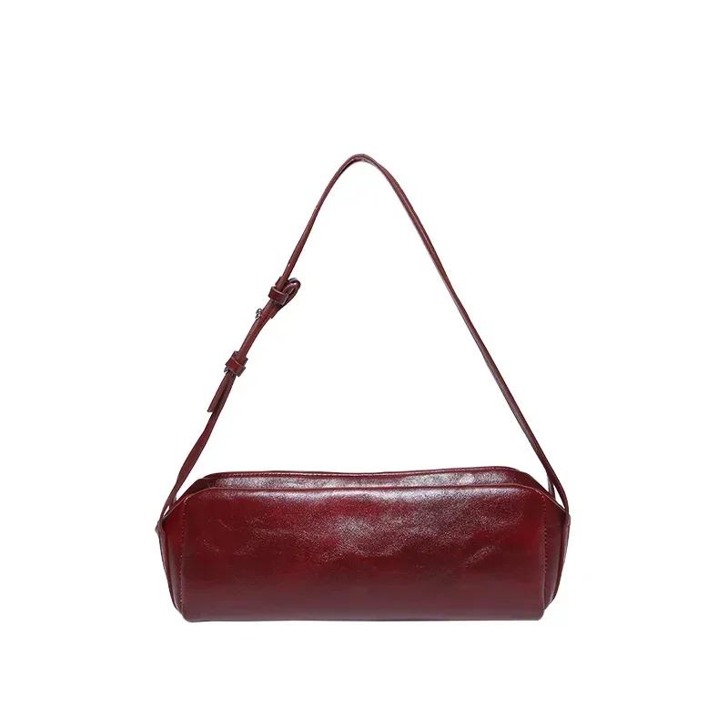 Versatile Fashion Simple PU Square Shoulder Bags 2026 New Sense of Luxury Solid Zipper Personality Classic Handbags for Women