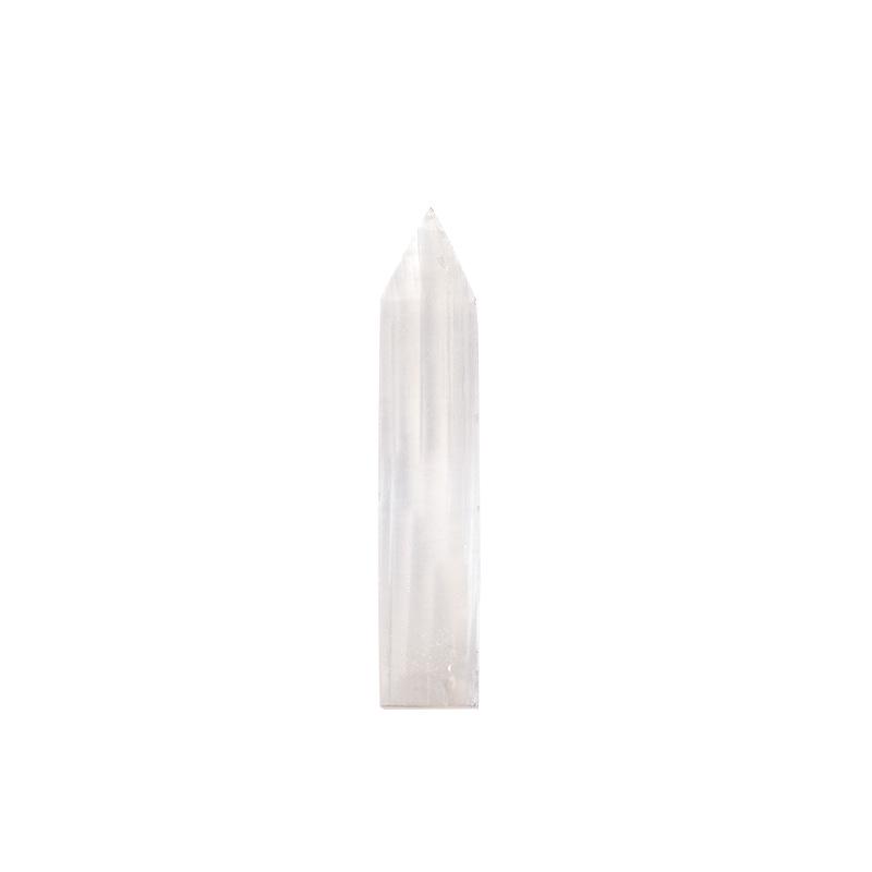 Source Selenite Gypsum Massage Stick with Pointed Tip and Natural Gypsum Sheet