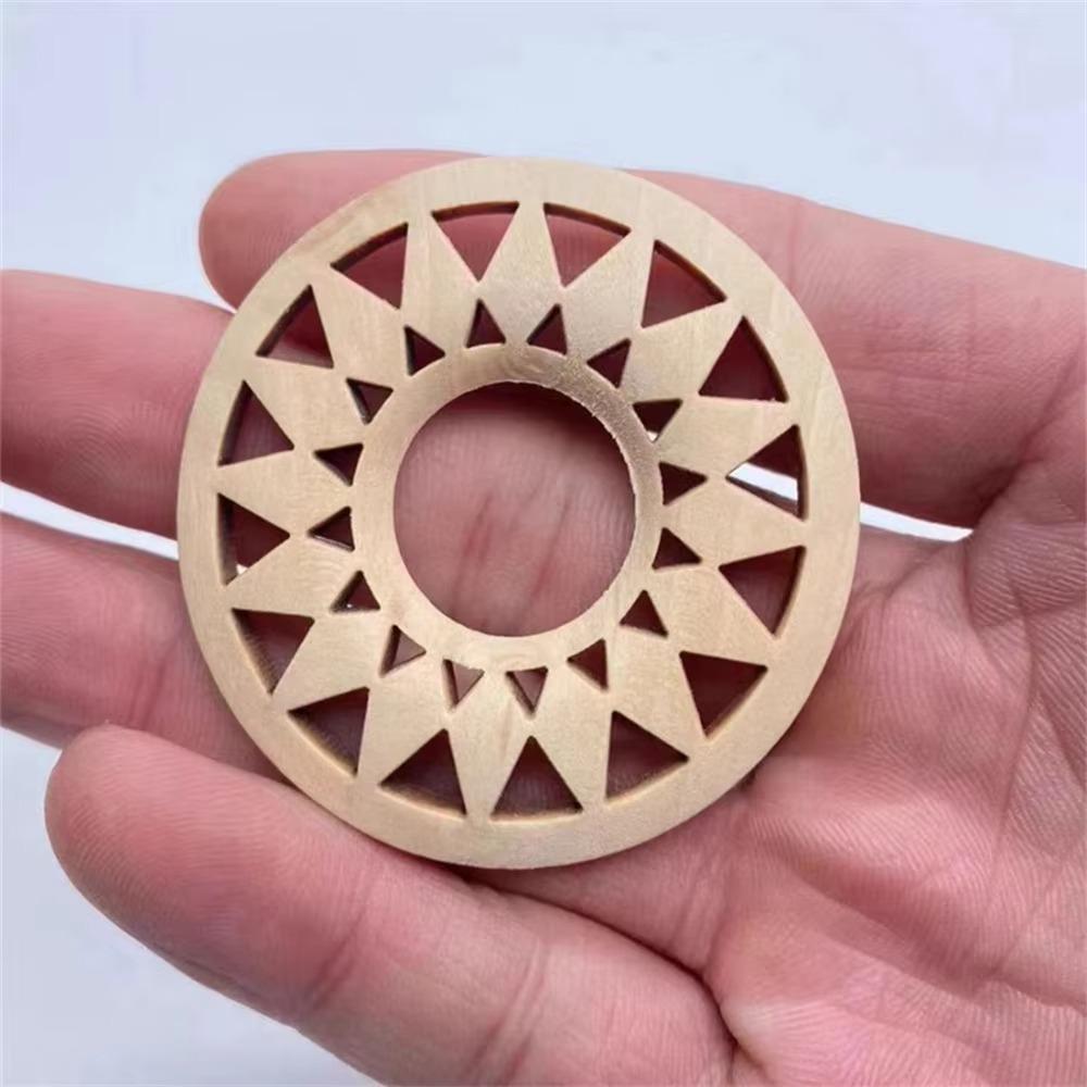 20pcs High Quality Wooden Crafts Hollow Sunflower Base Home Decoration Wooden Base Decoration Crystal Ball Base