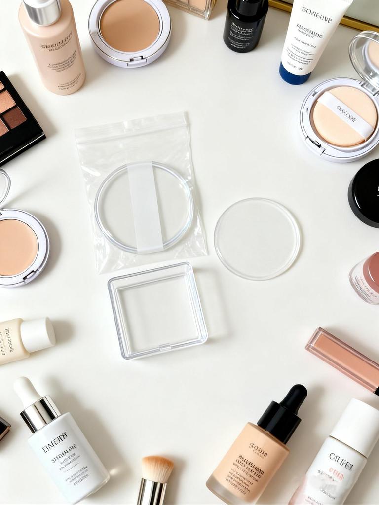 Przezroczysta Silikonowa Gąbeczka do Makijażu Jelly - Podwójnego Zastosowania do Balsamu do Ciała i Kremu BB, Na Mokro i Na Sucho, Niechłonący Design