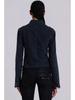 2026 New Arrival Women's Casual Blue Denim Jacket with Long Sleeves and Single-Breasted Design.