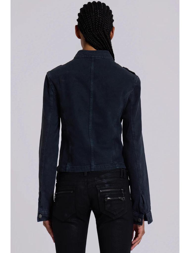 2026 New Arrival Women's Casual Blue Denim Jacket with Long Sleeves and Single-Breasted Design.