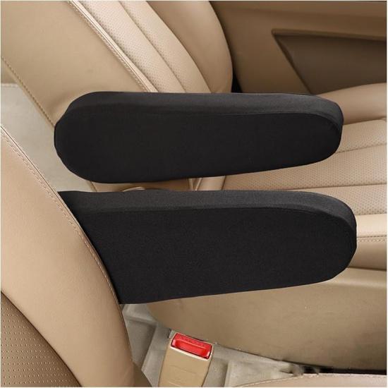 Kewucn 2 PCS Car Front Seat Armrest Covers, Elastic Fabric Auto Seat Armrest Protectors, Universal Seat Arm Rest Cover Replacement, Vehicle Interior