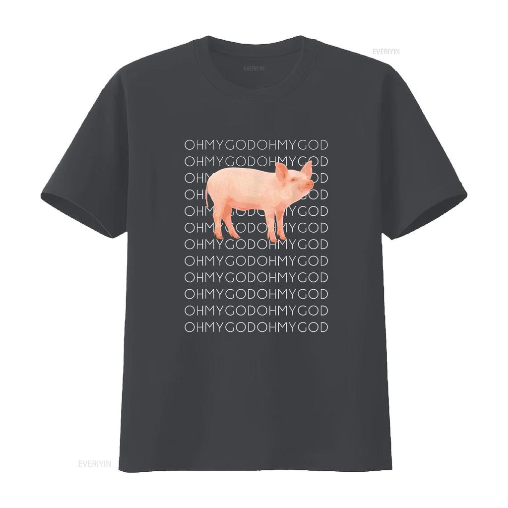 Shane Dawson Oh My God Tričko s prasátkem vintage Vyprané módní Unisex grafický Top Pro Každodenní Nošení Mírně Měkké designové oblečení