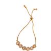 Vintage Heart Shaped Adjustable Bracelet With Gold Plating For Elegant Women Gift