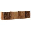 CD Wall Shelf Rustic Wood Look 75 x 18 x 18 cm Engineered Wood