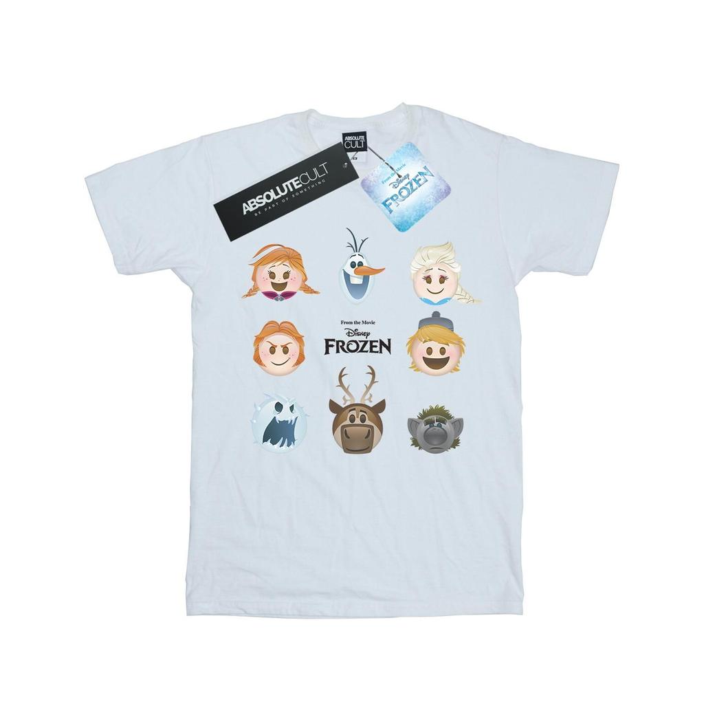 Disney Womens/Ladies Frozen Heads Cotton Boyfriend T-Shirt