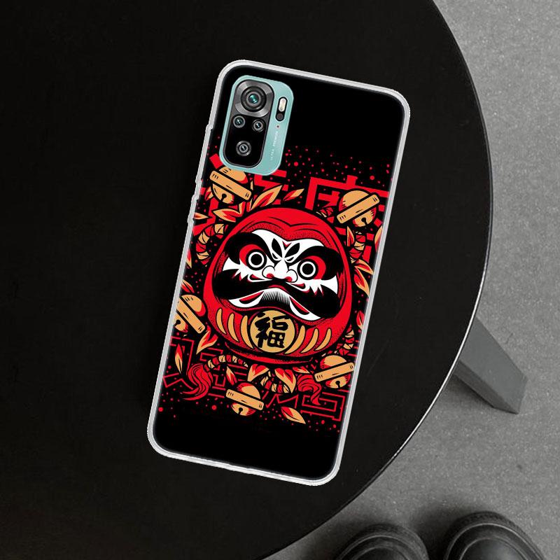 Japanese Daruma Phone Case Cover for Xiaomi Redmi Note 15 14 13 12 11 Pro Plus 14S 12S 11S 11T 11E 10S 10 Customized Fundas Redm