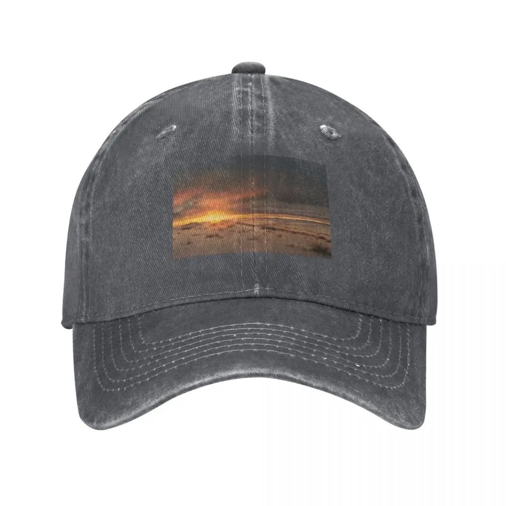 Winter Sunrise Baseball Cap Custom Caps Luxury Hat Hiking Hat Winter Hats for Unisex Unisexs Luxury Womens