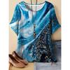 Casual Loose Leopard Print Top Casual Short Sleeve Fashionable Versatile T-Shirts Women’s