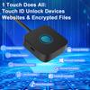 USB Fingerprint Reader with USB Hub/5ft Cable Portable Fingerprint Logger Biometric Fingerprint Login Reader for Windows 11/10