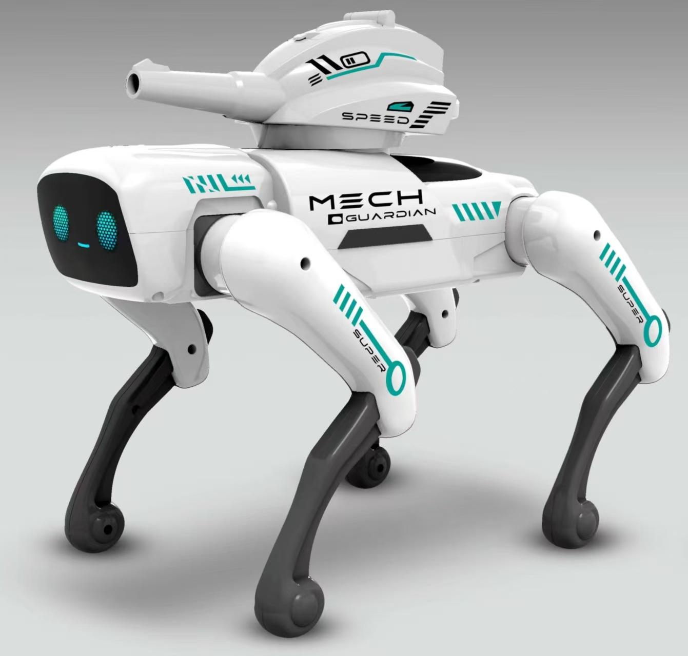 Educational Intelligent Programmable Remote Control Robot Dog Voice Control Wi-Fi App Control Plastic Material Children s белый