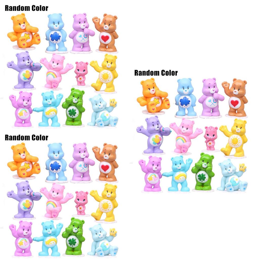 Buntes 12-teiliges Care Bears Spielzeugset – Geschenkidee für Kinderfans und Zimmerdekoration