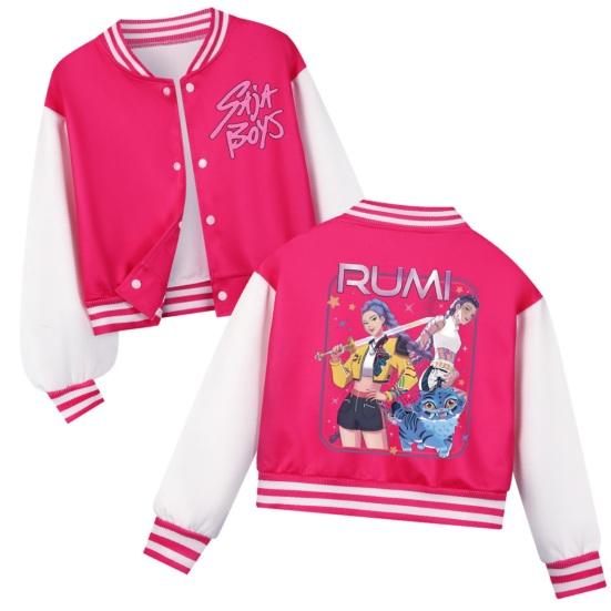 Giacca da Baseball per Bambini Cappotto Foderato con Bottoni a Contrasto Cappotto Leggero Maniche Trapuntate Strisce Primavera
