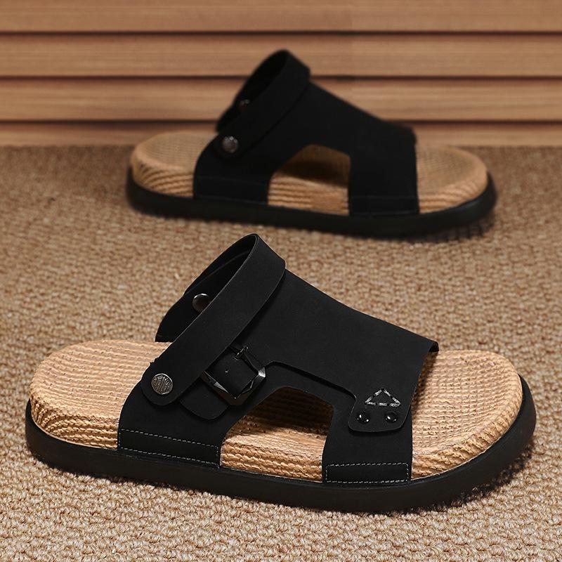 

Sandals men s summer 2025 new wear soft-soled dad Birkenstocks slippers casual sports two wear soft-soled beach shoes 44
