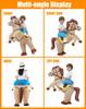 JOYBRO Inflatable Horse Costume for Cowboy Riding Horse Funny Animal Costume for Boys and Girls Perfect for Halloween Theme One Size Fits Most Kids,