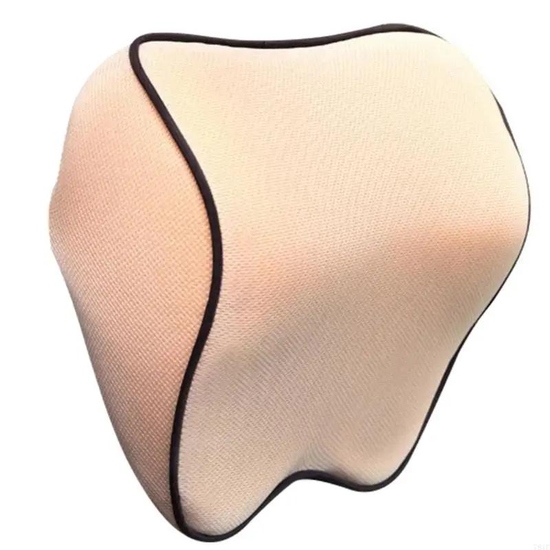 

Memory Foam Car Neck Pillow Comfortable Breathable Headrest for Commuters Removable Cover for Travel Office Use