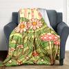1pc Flower Fantasy Lightweight Flannel Blanket, Comfortable and Warm Blanket, for Office and Camping Sofa Bed, Livingroom166