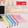 A4 Waterproof Transparent Mesh Zipper Bag for Students: Cross-Border File Storage & Classification