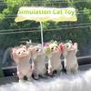 13CM Cute Taba Squishy Cat Fluffy Sticky Realistic Cat Stress Relieving Toy Simulation Cats Doll Squeeze Gift for Kids Adults 2026