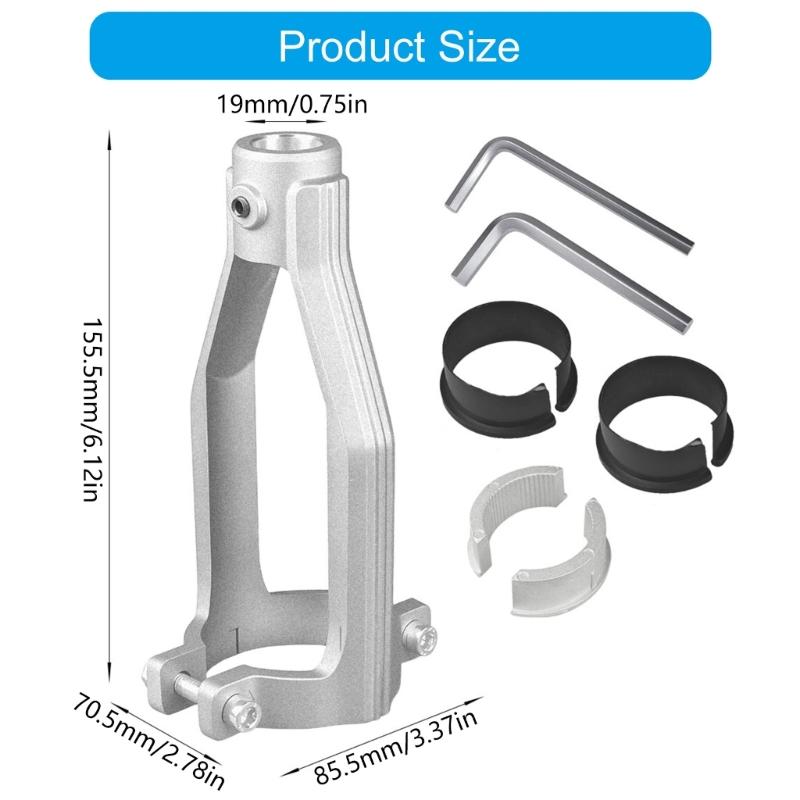 Aluminum Square Hole Jig Square Hole Drill Bit Adapter Mortising Attachment For Power Drills Adjustable Up To 54mm