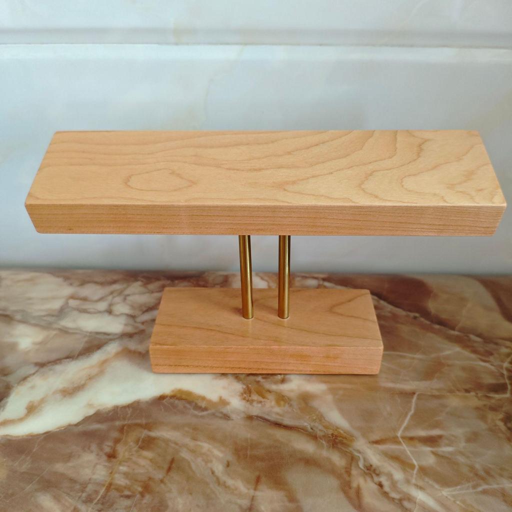 High-End Black Walnut Wood Watch and Bracelet Display Stand