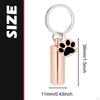 Cremation Jewelry Urn Keychain for Keepsake Key Chain Unique Metal Pet Hair Storage Bottle