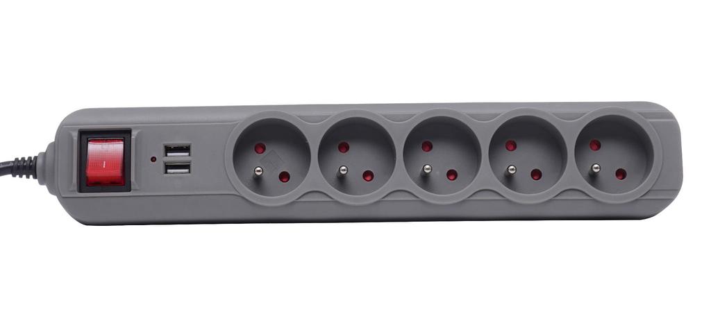 Extension cord with USB sockets 1.5m KD4033
