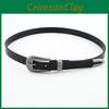 Belt Carved Buckle Womens Pin Buckle Accessories Black Casual And Simple