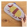 Kusunabashi Mon-ori morita MiW Pouch Armadillo Gray A-65937-90-GY 22×13cm