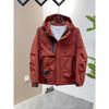 Men's 2025 Winter Hooded Jacket: Spring/Autumn Workwear, Padded, Thickened, Windproof Cotton Coat, Trendy Style.
