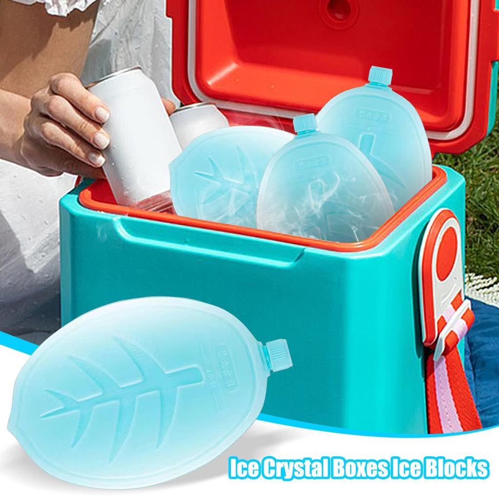 Ice Packs Reusable Gel Freezer Ice Blocks For Air Conditioner Fan Cooler Pack Water Injection Picnic Travel Food Storage
