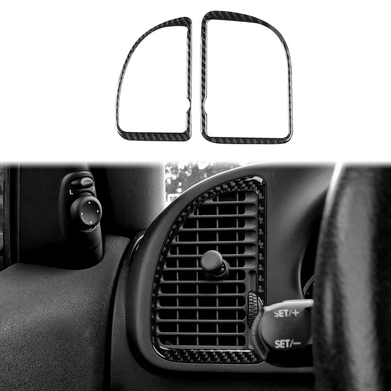 For Saab 9-3 2003-2011 Real Carbon Fiber Sticker Trument Air Conditioning Vent Panel Car Accessories Interior Decorative