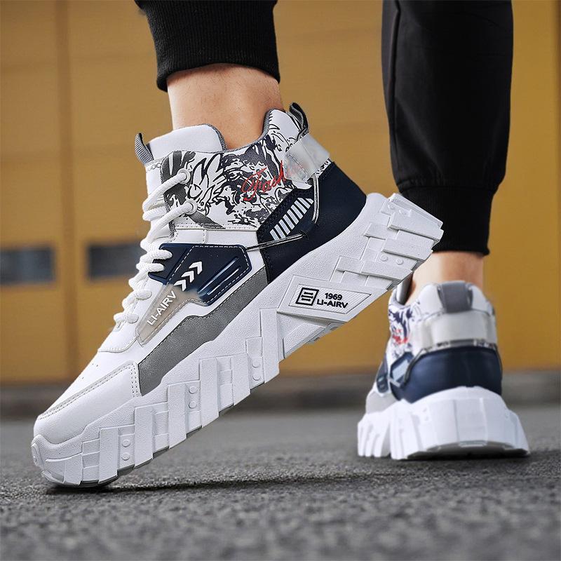 Shoes autumn new heightened thick-soled wear-resistant outdoor leisure sports senior dad shoes