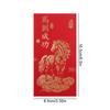 6Pcs/Set Retro 2026 Horse Year Red Envelope Paper Traditional Money Envelope The Year of The Horse Blessings Printing Red Pocket