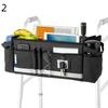 Mobility Walker Tote Bag with Large Storage Folding Design Cup Holder Organizer for Elderly Assistance