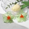 Exaggerated Romantic Bright-colored Transparent Acrylic Simulation Flowers Stud Earrings for Women Personality Piercing Jewelry