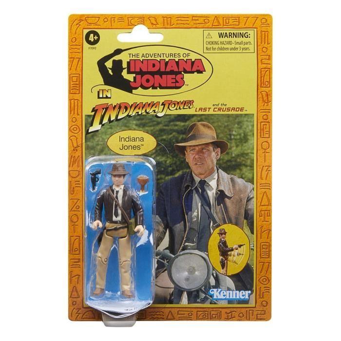 Figurine - HASBRO - Indiana Jones Retro Collection - 9,5 Cm - Mixte - Intérieur
