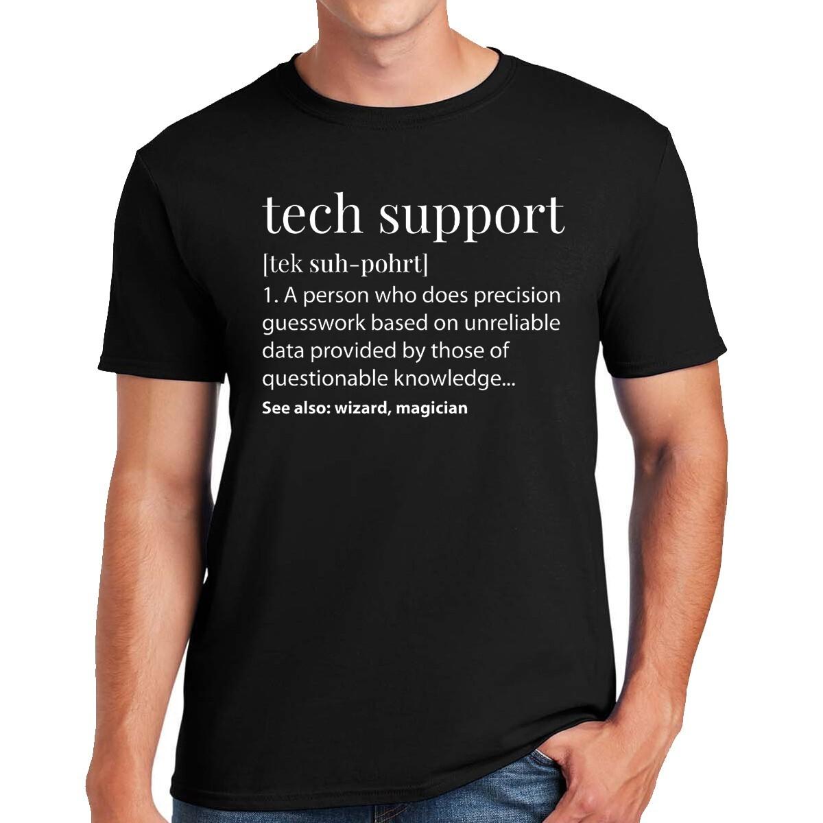 Funny Tech Support Funny Dictionary Definition Humor Quote Mens T-Shirt Mens Womens Tees Tops Tee Top S