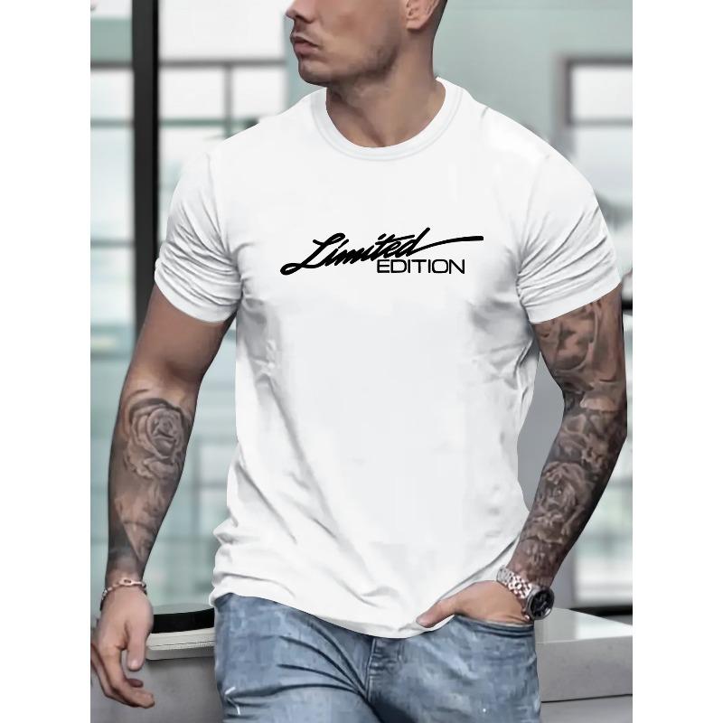 

Мужская футболка с коротким рукавом, простой стиль, модная, стандартный крой, повседневная, удобная, дышащая, для весны, лета, праздника, отдыха, отпуска S