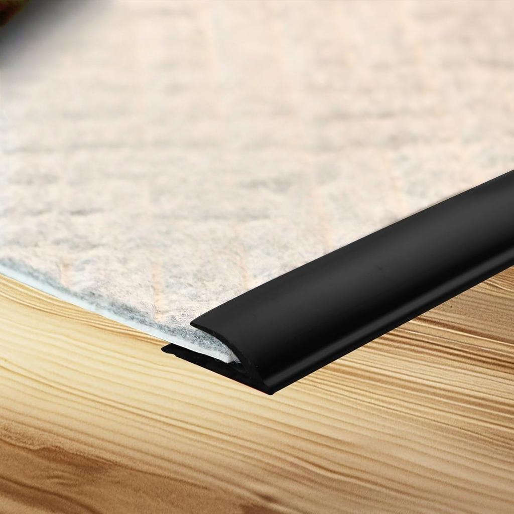 1pc PVC Carpet Edge Trim Strip Self Adhesive Flexible Floor Transition Strip Cuttable Waterproof Wood Tile Laminate Transition C