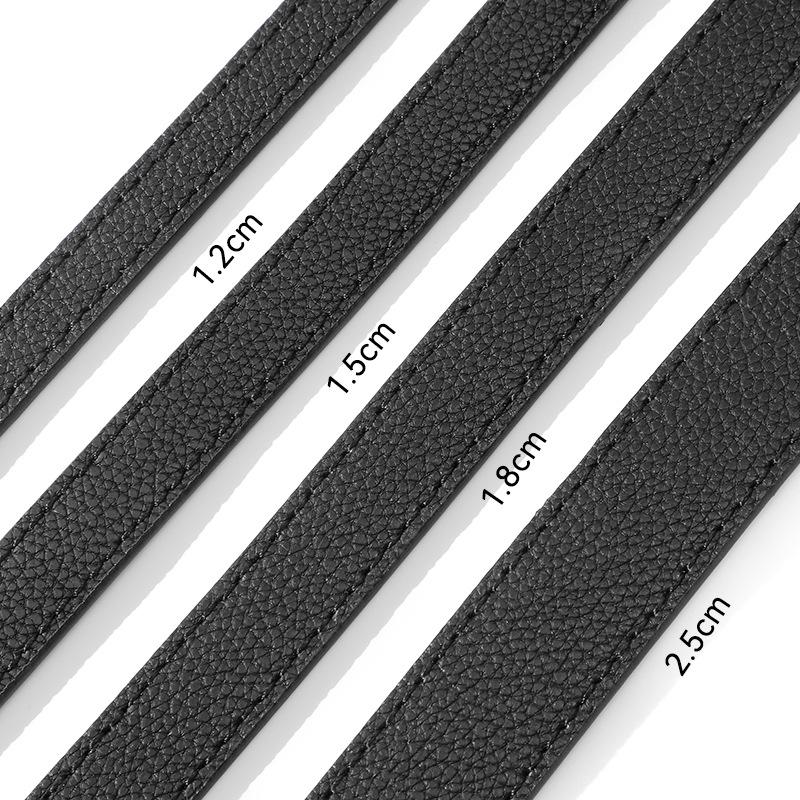 Paski ze skóry bydlęcej: D-63 Oryginalne Akcesoria Bagażowe DIY - Opcje Płaskie, Krzyżowe, Tkane Liczi