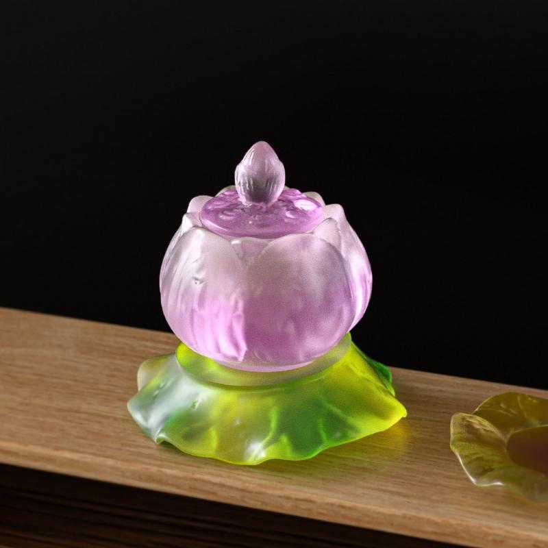 Lotuses Flower Storage Jar Mold Epoxy Resin Mould for Concrete Planter and Pen Organizers Jewelry Making Supplies