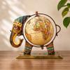 Home And Office Decorative Globe Metal Elephant Table Top Showpiece Globe,Home House Decoration items,Decor and Gift