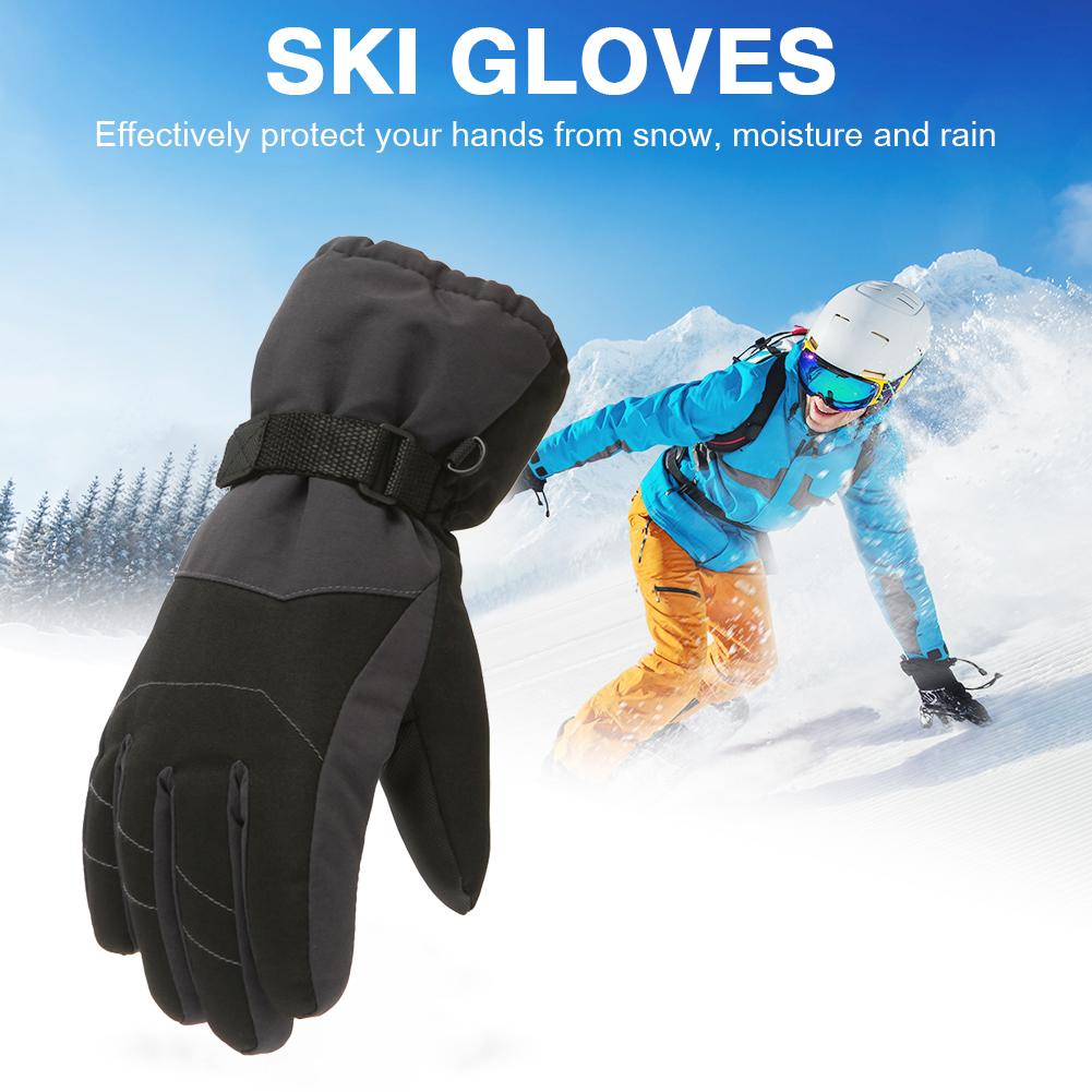 Buy 2pcs Kids Winter Thickened Warm Skiing Gloves Waterproof Windproof